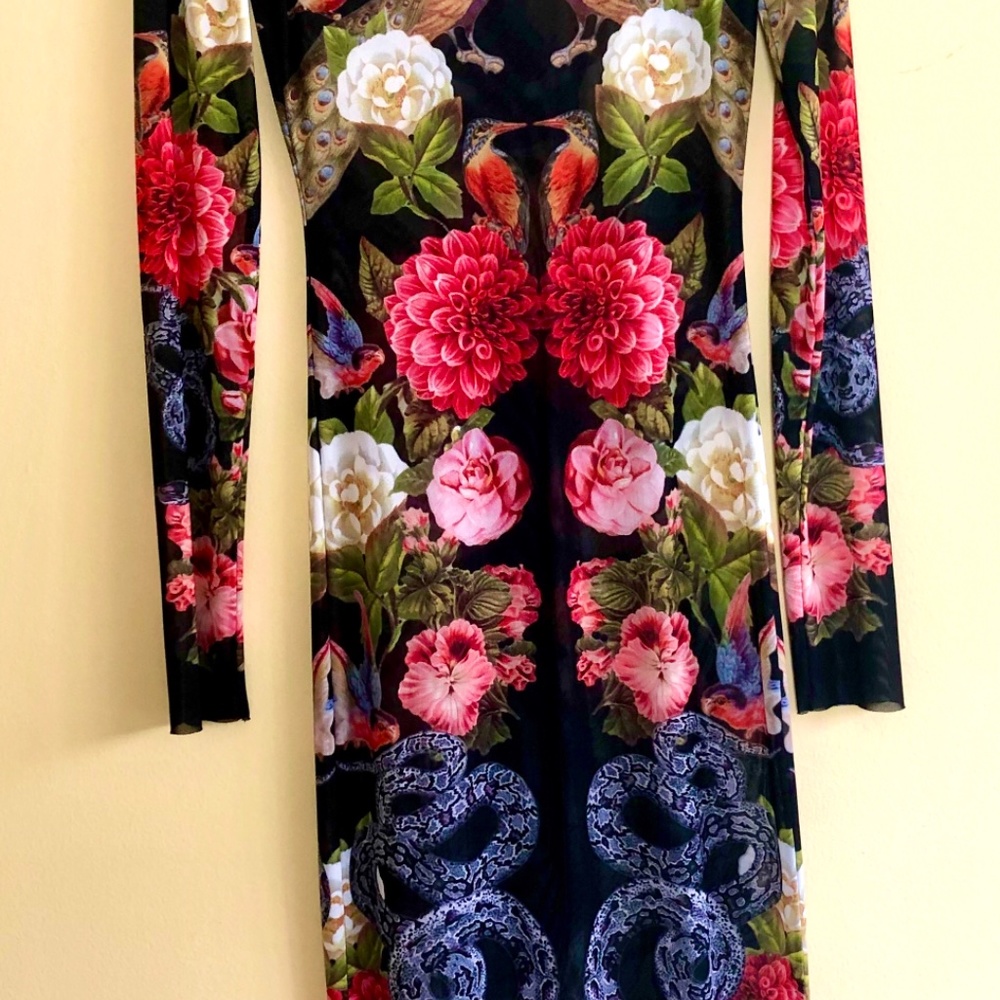 NWOT Nasty Gal Sheer London Body-con Dress - Picture 2 of 16